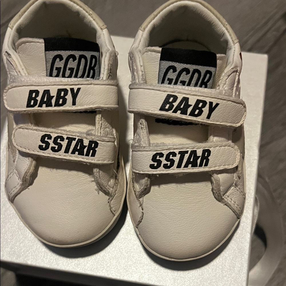 Golden Goose Baby White Sneakers worn twice